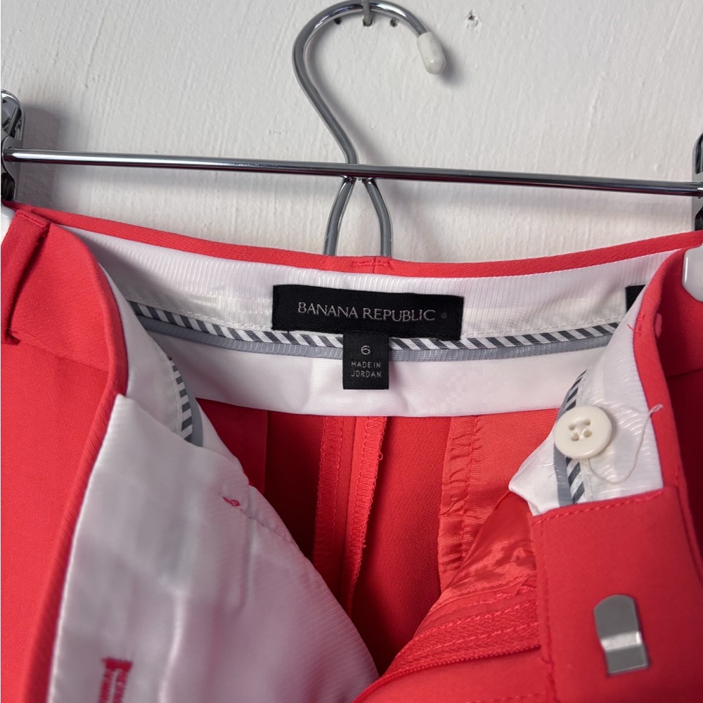Banana Republic Avery Coral Scalloped Hem Pants - Picture 5 of 7